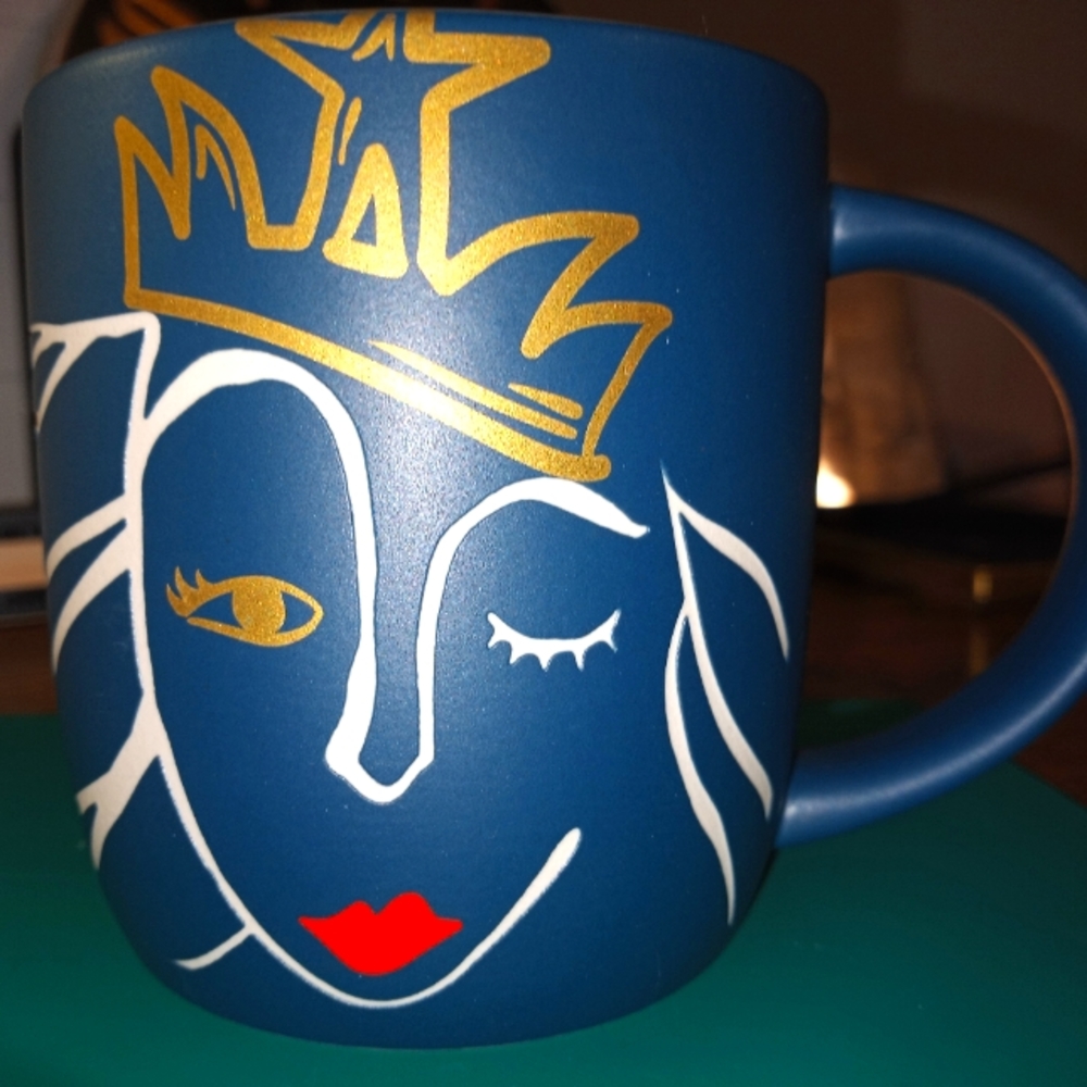 Starbucks 👑 queen logo matte blue